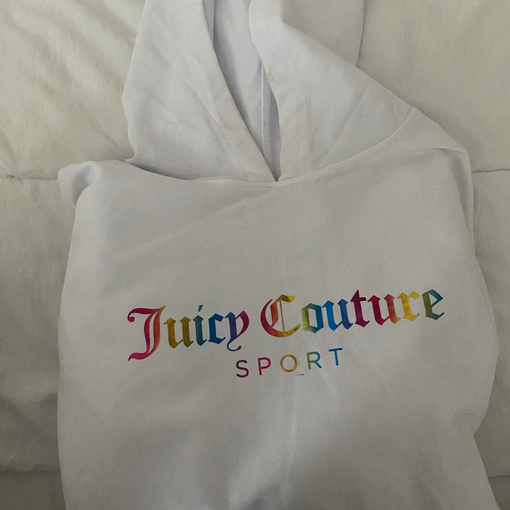 New  Medium White Juicy Couture Sport Hoodie